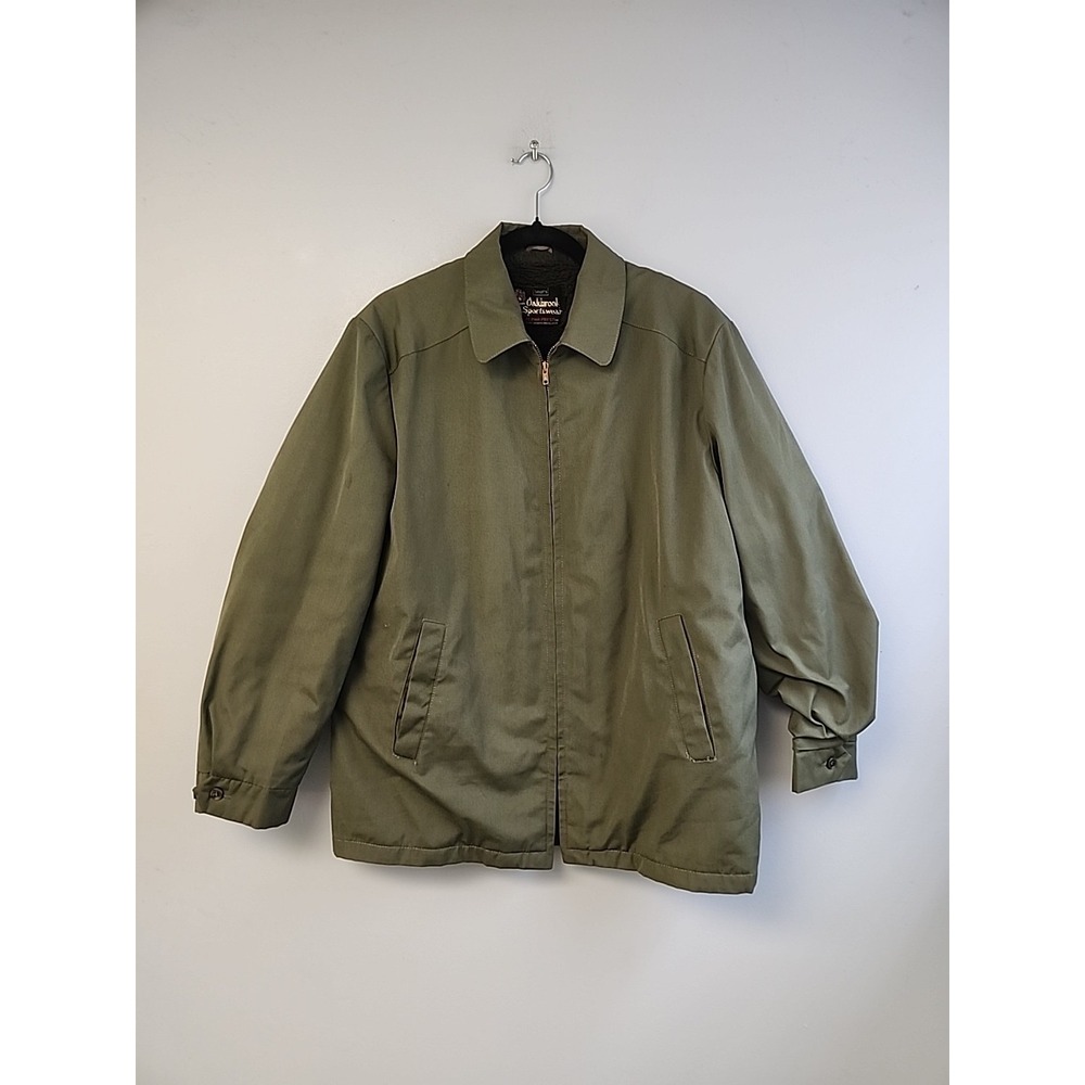 Vintage Sears Oakbrook Sportswear Sherpa Fleece‎ Koratron Jacket Men 46L USA